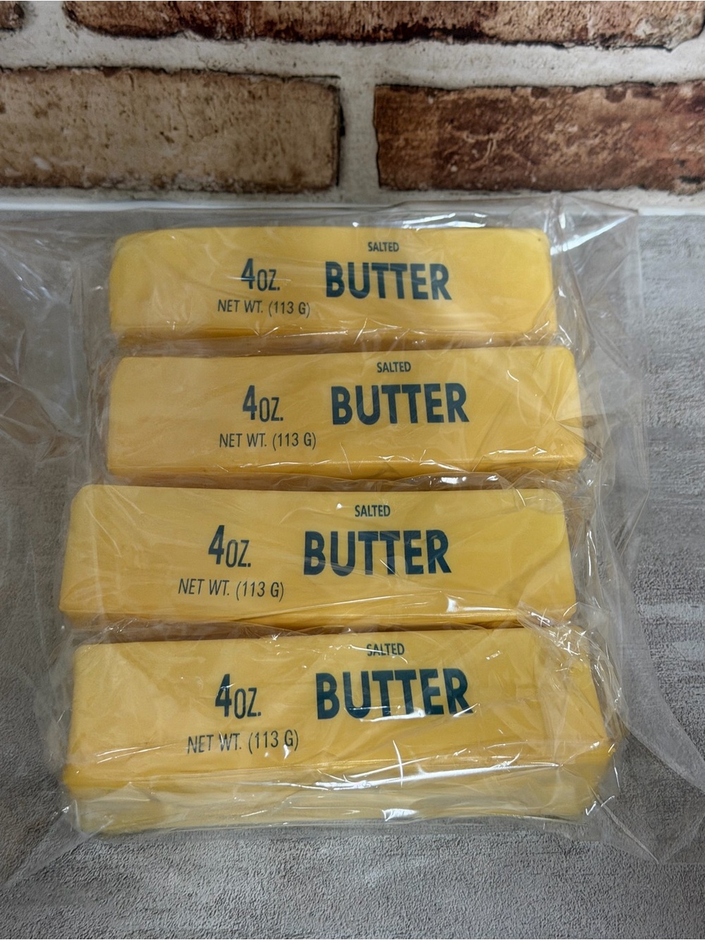WHOLESALE (4) 4oz SALTED BUTTER SLOW-RISE SQUISHY (NEW)